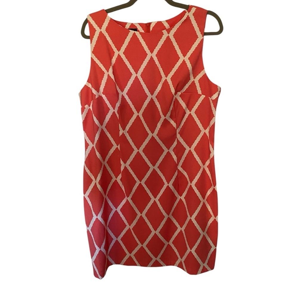Alyx Red Sheath Mini Dress Crew Neck Sleeveless